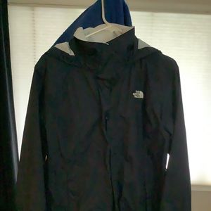 The North Face Black Hooded Rain Jacket